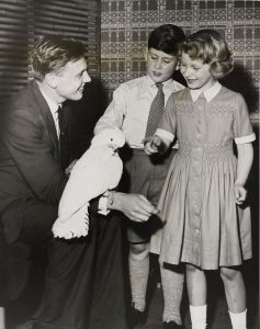 David Attenborough entertained royalty with exotic wildlife, 1958.