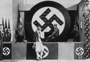 Promotion booth for the Nazi gramophone plate industry at the Berlin IFA, August 1932 
