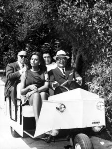 Yugoslavia's president Tito & Sophia Loren mingle posing in 1969.
