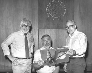 Former directors of the Global Smallpox Eradication Program, 1980.