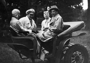 Hermann Göring and Josef Beck at Carinhall, 1935. 