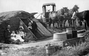 Oklahoma dugout, an ingenious solution by homesteaders, 1900s.
