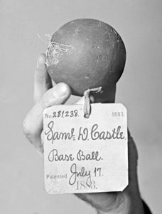 Original baseball patented back in 1883, Patent Office, 1925.