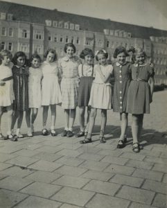 Anne Frank's 10th birthday celebration with friends.