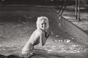 Marilyn Monroe on the set of Something's Got to Give, 1962.