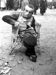 Mengele experiments on disabled Jews.