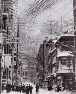 200 dead, wires broke from ice: NYC's deadliest blizzard.