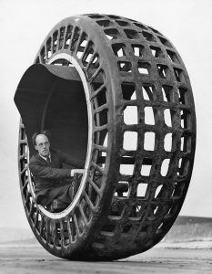 Inventor drove a car 