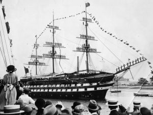 Navy cadets at the Thames Nautical Training College, 1890s.