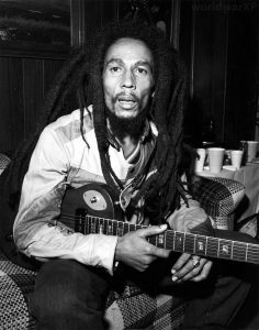 Bob Marley, before his final concert at the Stanley Theater, 1980.