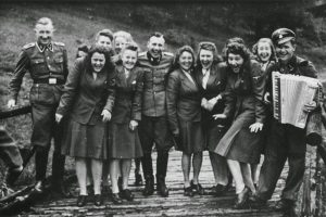 Auschwitz staff relax amid horrors.