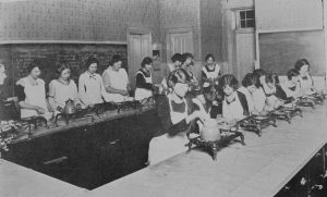 1923 Domestic Science Department, Frankfort High School, US.
